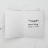 Strichmännchen Birthday Girl mit Hund Karte (Innenseite)