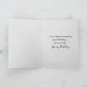 Strichmännchen Birthday Girl mit Hund Karte (Innenseite)