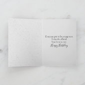 Strichmännchen Birthday Girl with Wine Karte (Innenseite)