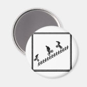 STRICHMÄNNCHEN BMX MAGNET (Vorderseite/Rückseite)
