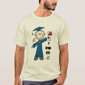 Strichmännchen Boy Graduate T - Shirt und Geschenk (Vorderseite)