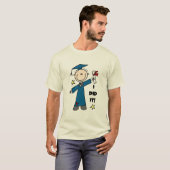 Strichmännchen Boy Graduate T - Shirt und Geschenk (Vorne ganz)