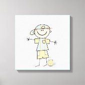 Strichmännchen Boy Leinwanddruck (Vorderseite)