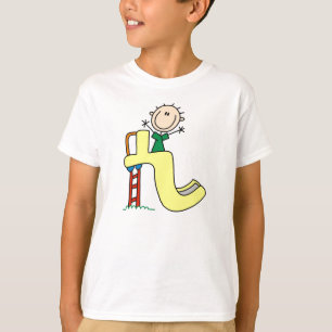 Strichmännchen Boy on Slide T-Shirt