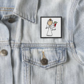 Strichmännchen-Braut-T-Shirts und Geschenke Button (Beispiel)