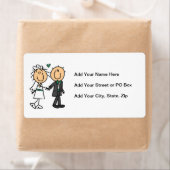 Strichmännchen Braut und Groom T - Shirt und Gesch (Insitu)