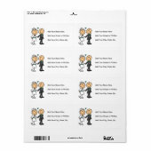 Strichmännchen Braut und Groom T - Shirt und Gesch (Vorne)