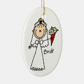 Strichmännchen Bridge T Shirts und Geschenke Keramikornament (Rechts)