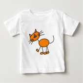 Strichmännchen Cat T - Shirt und Geschenke (Vorderseite)