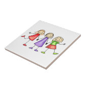 Strichmännchen Children Fliese (Seite)