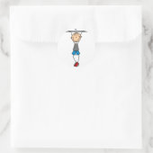 Strichmännchen Chin Ups Sticker (Tasche)