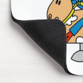 Strichmännchen-Cowgirl Yee Haw Mousepad (Ecke)