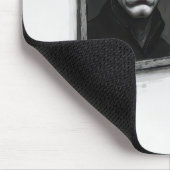 Strichmännchen, das ein Porträt eines kahlen Manne Mousepad (Ecke)