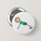 Strichmännchen, das Knopf ausübt Button (Vorne & Hinten)