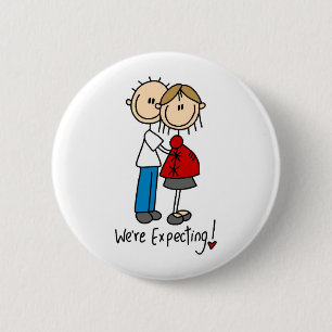 Strichmännchen, das wir erwarten button