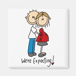 Strichmännchen, das wir erwarten magnet