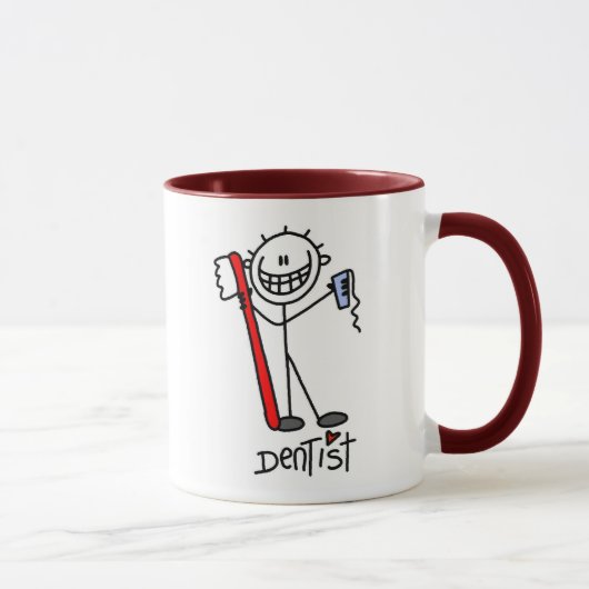 Strichmännchen Dentist Tasse (Rechts)
