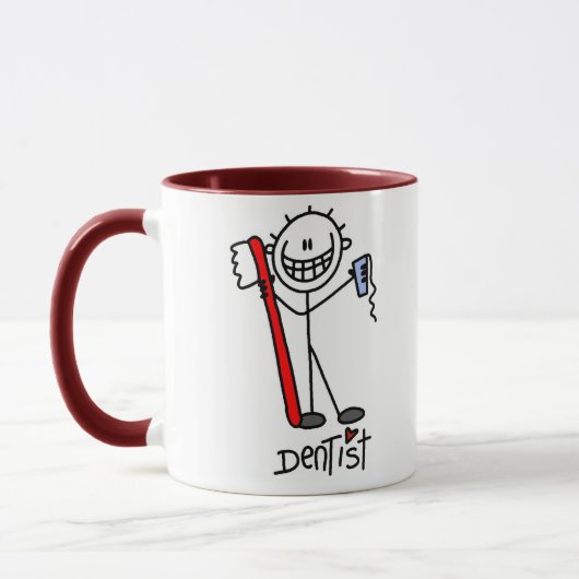 Strichmännchen Dentist Tasse (Links)