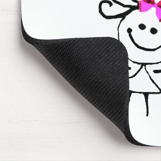 Strichmännchen der großen Schwester Mousepad (Ecke)