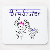 Strichmännchen der großen Schwester Mousepad (Vorne)