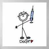 Strichmännchen Doctor Poster (Vorne)