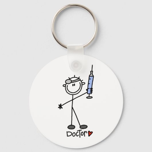 Strichmännchen Doctor Schlüsselanhänger (Vorderseite)