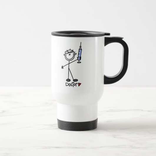 Strichmännchen-Doktor Mug Reisebecher (Rechts)