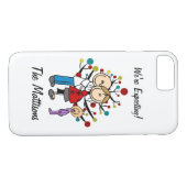 Strichmännchen Familienmädchen erwartet kundenspez Case-Mate iPhone Hülle (Rückseite (Horizontal))