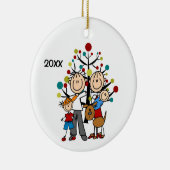 Strichmännchen Family Ornament (Rechts)