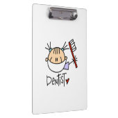 Strichmännchen Female Dentin Zwischenablage Klemmbrett (Rechts)