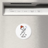 Strichmännchen-Feuerwehrmann Magnet (In Situ (Geschirrspüler))