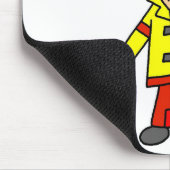 Strichmännchen-Feuerwehrmann mit Dalmatiner Mousepad (Ecke)