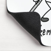 Strichmännchen-Feuerwehrmann Mousepad (Ecke)