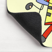 Strichmännchen-Feuerwehrmann rettet Leben Mousepad (Ecke)