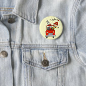 Strichmännchen-Feuerwehrmann zur Rettung Button (Beispiel)