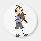 Strichmännchen Fiddle Magnet (Vorne)