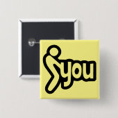 Strichmännchen-Fing-Screening Sie #USAPatriotGraph Button (Vorne & Hinten)