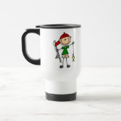 Strichmännchen-Fischen-Tasse Reisebecher (Links)