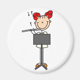 Strichmännchen-Flöten-Magnet Magnet