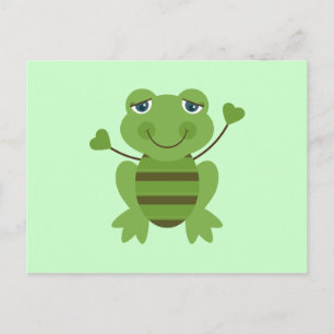 Strichmännchen Frog Postkarte