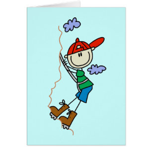 Strichmännchen-Gebirgskletternt-shirts und