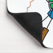 Strichmännchen-Gebirgskletternt-shirts und Mousepad (Ecke)