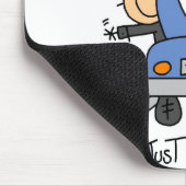 Strichmännchen gerade verheiratet mousepad (Ecke)