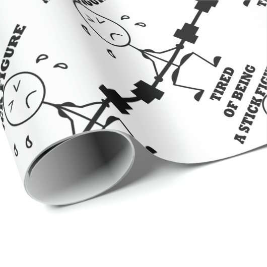 STRICHMÄNNCHEN GESCHENKPAPIER (Rolleneckpunkt)