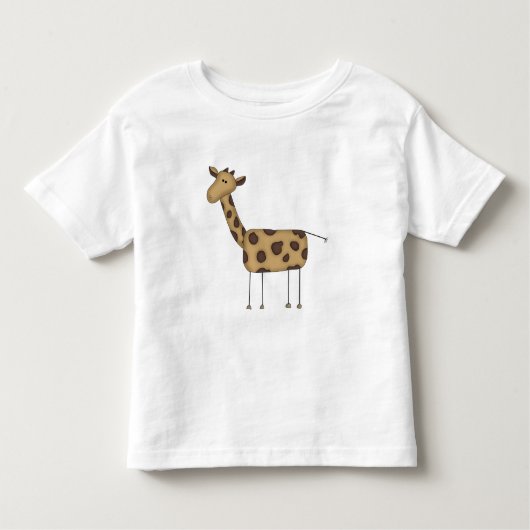 Strichmännchen-Giraffen-T-Shirts und Geschenke Kleinkind T-shirt (Vorderseite)