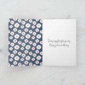 Strichmännchen Girl denkt an dich Karte (Innenseite)