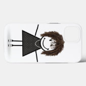 Strichmännchen Girl in Sneakers Case-Mate iPhone Hülle (Rückseite (Horizontal))