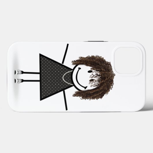 Strichmännchen Girl in Sneakers Case-Mate iPhone Hülle (Rückseite (Horizontal))