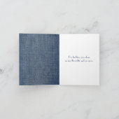 Strichmännchen Girl in Sneakers denken Sie an Sie Karte (Innenseite)