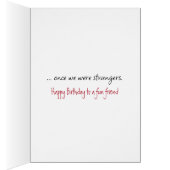 Strichmännchen Girl mit Birthday Bouquet (Innen (Rechts))